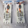 Lineas Pesca Carpa Coreana Feeder Resorte Duro 4 Anzuelos Y Tabla