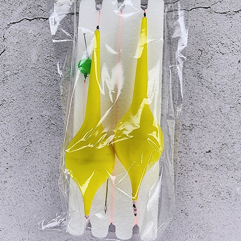 Linea De Flote Con 2 Anzuelos N°4 Pejerrey Chupetona Pesca