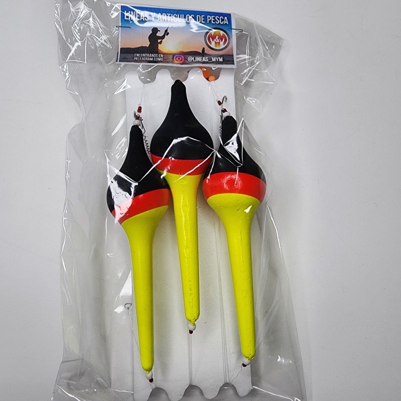 Linea M&M Pejerrey Chupetonas N4 140x35mm Laqueada.  Ideal Pejerrey