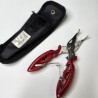 Alicate Pinza Quita Anzuelo Corta Tanza Acero Inoxidable con Funda