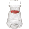 Vivero para pescados, Jaula Plegable Flotador Red Metalica  38 cm