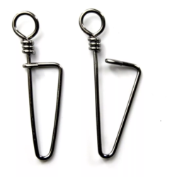 Mosqueton Pesca Nº6 X 10 Unidades Acero Inoxid Mide 33 Mm