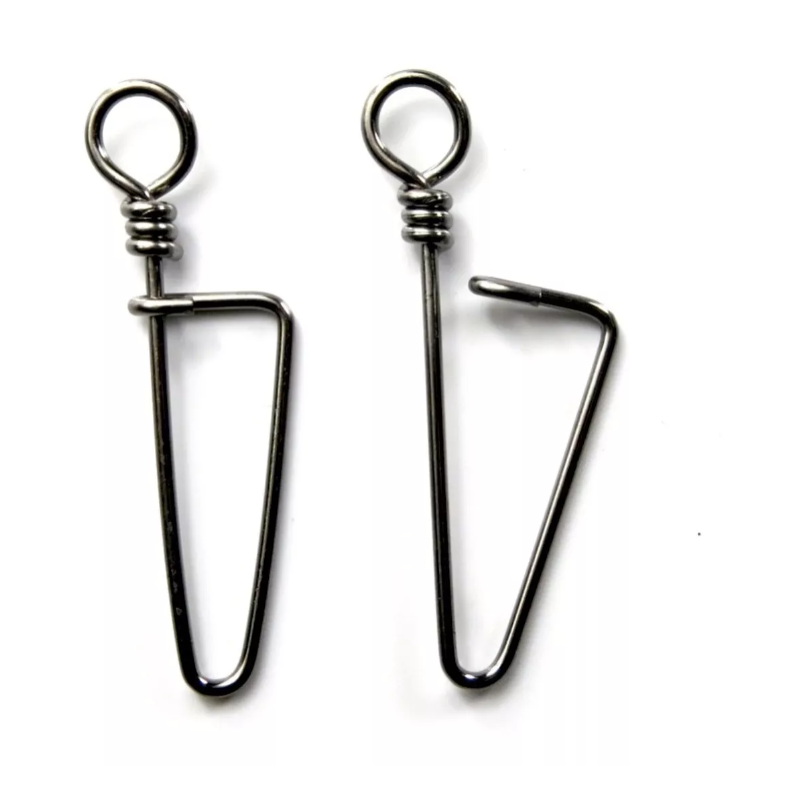 Mosqueton Pesca Nº6 X 10 Unidades Acero Inoxid Mide 33 Mm
