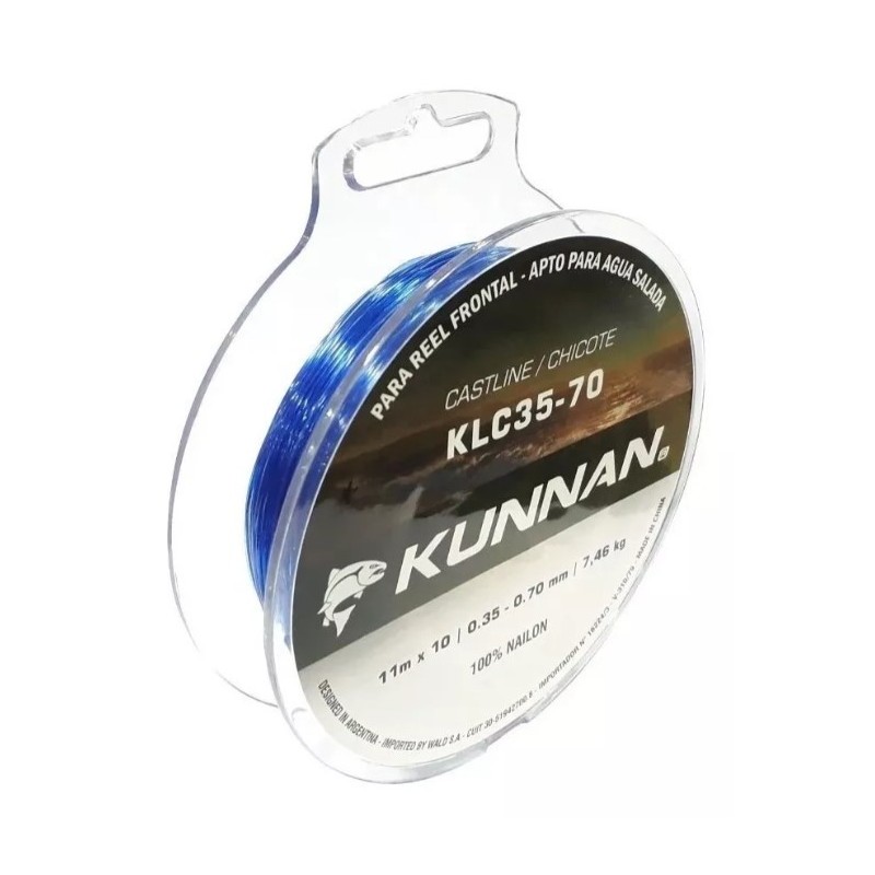 Salidas Chicotes Kunnan 0.35 Al 0.70mm X UNIDAD, Distancia Pesca