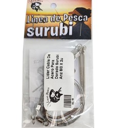 Lider Cable De Acero Para Dorado Surubi Anz 8/0 X 2u
