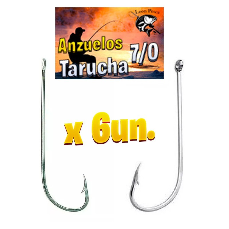 Anzuelos Red Fish 7/0 Pesca x 6un.