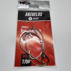 Anzuelos Red Fish Hanseigo 7/0 X 5 Unidades