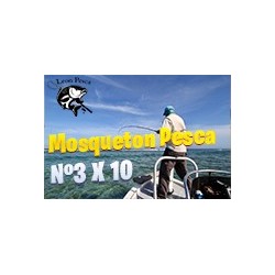 Mosqueton Pesca Nº3 X 10 Unidades Acero Inoxid Mide 28 Mm