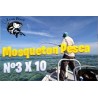 Mosqueton Pesca Nº3 X 10 Unidades Acero Inoxid Mide 28 Mm