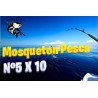 Mosqueton Pesca Nº5 X 10 Unidades Acero Inoxid Mide 40 Mm