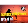10 Esmerillónes Tipo Sampo 2/0 - 60 Kg De Resistencia