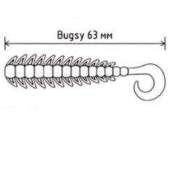 Señuelo De Silicona "Bait Breath BUGSY" 63 mm 1.5 grs (5 un)