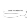 Señuelo de Silicona "Zander Pro Shad" 60 mm 1.8grs (6 un)