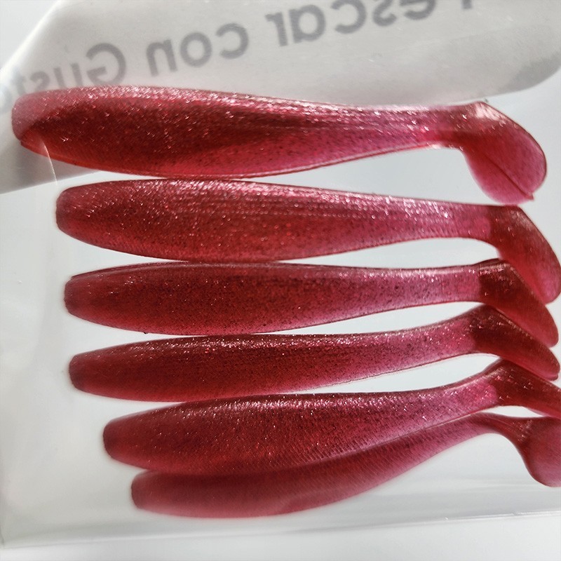 Señuelo de Silicona vibrador de cola "Tararira" 60 mm 1.4 gr (6 un)