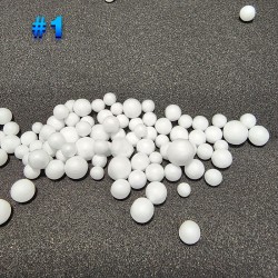 Bolitas de telgopor para la Pesca de 3mm. a 7mm de diametro