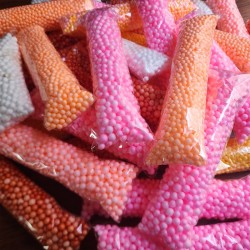 Bolitas de telgopor para la Pesca (Seleccion) de 6mm. a 8mm