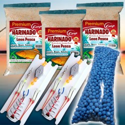3 Harinados "LP - PREMIUM" + 2 líneas coreanas M&M resorte chico + 1 Bolcita de telgopor