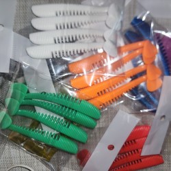 Awaruna 4” (102 mm) – Señuelos de Silicona para Dorado (Pack de 4)