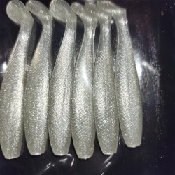 Señuelo de Silicona vibrador de cola "Tararira" 60 mm 1.4 gr (6 un)