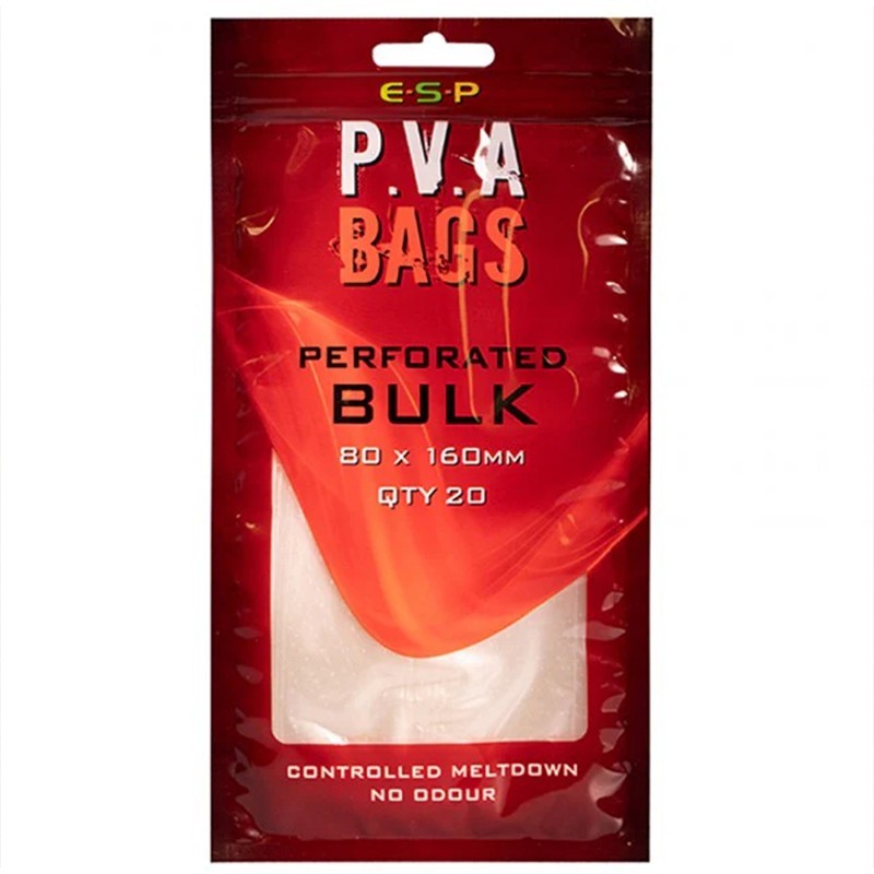 Bolsas PVA ESP Bulk Perforadas 80 × 160 mm | Leon Pesca