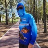 Remera de Pesca Deportiva "Carp Fishing" con Protección UV, Capucha y Diseño Innovador